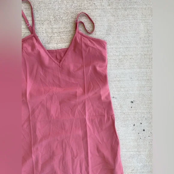 ASOS Pink Adjustable Spaghetti Strap Slip Dress, Size 4 - Picture 2 of 4
